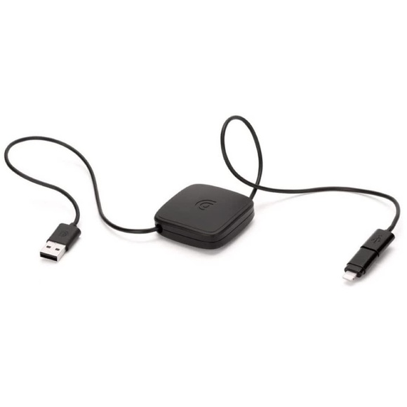2n1 Retractable Charge/Sync Lightning Cable Android Ipod IPhone Ipad - Picture 2 of 4